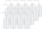 PATIKIL 18 Pcs 8oz Lab Squeeze Bottle, 250ml Plastic Safety Wash Bottles for Cleaning, Plant Irrigation, Tattoo Supplies