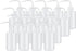 PATIKIL 18 Pcs 8oz Lab Squeeze Bottle, 250ml Plastic Safety Wash Bottles for Cleaning, Plant Irrigation, Tattoo Supplies