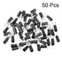 uxcell 50Pcs SV1.25-4S Insulated Fork Spade U-Type Wire Connector Electrical Crimp Terminal 22-16AWG Black