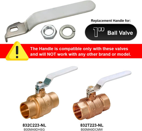 MIDLINE VALVE Replacement Lever Handle for MIDLINE VALVE 610 Series, Stainless Steel Ball Valve, 5 Pack
