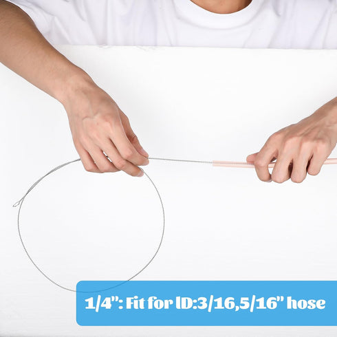 4 Pcs Extra Long Straw Cleaner Brush, 1m/39in Wire Tube Brushes with Soft Nylon Bristles for Bottles, Straws