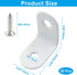 Bivethoi 20 25x25x16mm 90 Pcs L Shape Bracket, Stainless Steel White Shelf Brackets with Screws, Degree Corner Brace