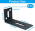 Aracombie 10Pcs 90 (3x1.2x1.6inch) Black L Bracket, Joint Right Angle Bracket Corner Brace, Degree Angle Brackets