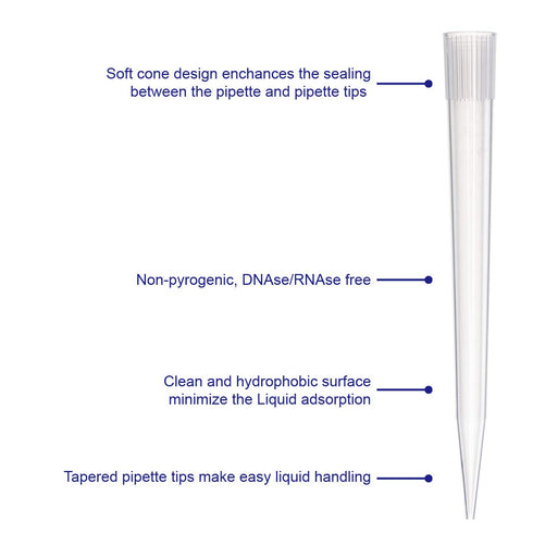 10mL Pipette Tips, Universal Micro Pipette Tip, Clear Polypropylene (PP), 100pcs/bag, Non-pyrogenic, Autoclave