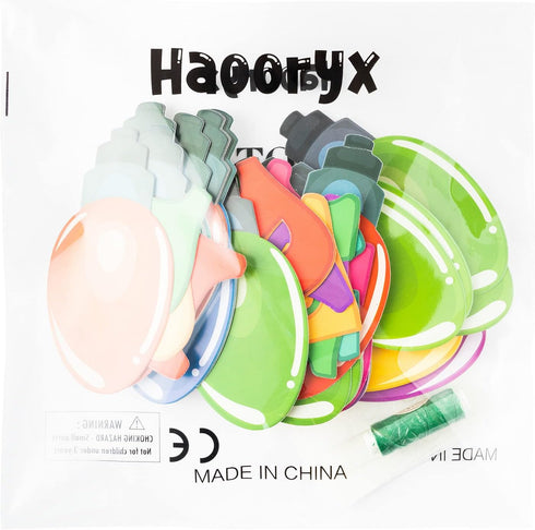 Haooryx 105Pcs Colorful Light Banner Bulletin Board Set, Patterned Paper Cut-Outs for Holiday Party Classroom