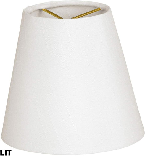 CS-901-6WH 4 6 5.5, Royal Designs, Inc. Hardback Empire Chandelier Shade, x x White
