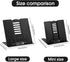 Mini Book Stand Book Holder: Adjustable Metal Desk Cookbook Holder for Reading Hands-Free, Portable (Grey)
