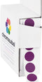 ChromaLabel 1/2 Inch Circle Labels, Permanent Colored Dot Stickers, Round Sticker Labels, 1000 Pieces, Purple