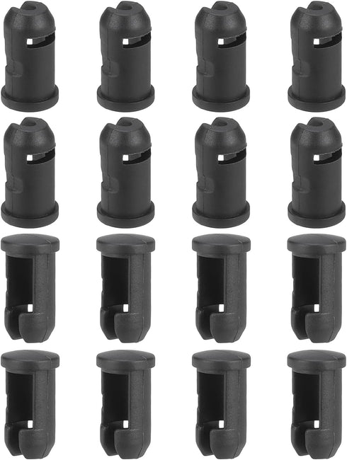 uxcell 16Pcs Camping Chair Foot Cover, 0.51 Inch Plastic Table Legs Feet