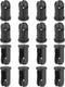 uxcell 16Pcs Camping Chair Foot Cover, 0.51 Inch Plastic Table Legs Feet