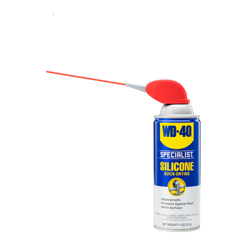 WD-40 2 10 OZ 2 11 OZ Specialist Dry Lube with Smart Straw Sprays Ways, & Specialist Silicone Lubricant with Smart