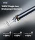 UNIOJO 5.2mm IP67 4.3" 1080P 8 32GB Borescope, Endoscope Camera with Light, Waterproof Sewer Camera with LCD Screen, HD