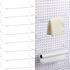8 Pcs Paper Towel Holder for Pegboard, Extendable Organizer Accessories for Craft Room, Laundry Room, Kitchen, Bathroom