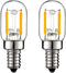 LiteHistory E12 15W Night Light Bulbs, 150lm Himalayan Salt Lamp Bulb, 2700K, T22 T7 LED, 2-Pack