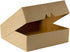 ONE MORE 10inch Natural Kraft Bakery Pie Boxes with PVC Windows, Large Cookie Box 10x10x2.5inch, 12 Pack (Brown)