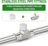 TAISHER 10PCS 304 Stainless Steel Cap Pipe Plug Socket Fitting, 3/8" NPT Female