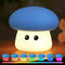 Cute Blue Mushroom Night Light for Kids Rechargeable, Battery Operated Nightlight 3