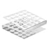 PATIKIL 25 Holes Dia Tube Rack, 304 Stainless Steel Z Shape Tube Holder for 16mm Dia Tube