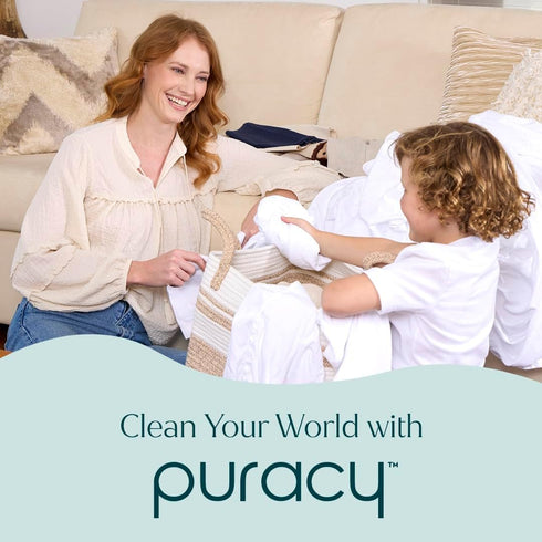 48 oz) Puracy Stain Remover, Natural Travel and Laundry Stain Cleaner for Clothes, Baby Essentials, Kids Stains, Oil