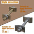 Countertop Joint Connectors,Counter Top Fasteners Bolt,Butcher Block Fasteners Draw Bolts,Miter Bolts Connector Hardware for Bed Frame|Furniture|Table (Type Silver 10 PCS)