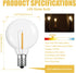G40 Bulbs,1.57 Inch Bulbs E12 Base,1 5Watt Bulbs,Warm 50Pack LED String Light Plastic LED Globe Patio for Outdoor