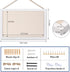 Miratino Cork Board Bulletin Board 16"x11" White Linen with Frame Pin Board Vision Board for Home Kitchen School Office