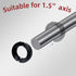 1-1/2" 2-3/8" Set (2Pcs) Bore OD Double Opening Clamp-On Screw Collar with Black Oxide Coating for Construction