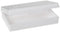 Heathrow Scientific HD15990C White Polypropylene 25 Place Economy Microscope Slide Box, 141mm Length x 92mm Width x 36mm Height