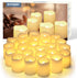 SHYMERY Flameless Votive Candles - 24 Pack, 200+ Hour Battery Operated LED Tea Lights for Wedding and Christmas