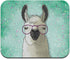 Hip Llama with Glasses Low Profile Thin Mouse Pad
