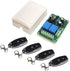 QIACHIP 110V 120V 220V Wireless RF Remote Control Relay Switch Universal 2-Channel
