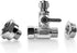 Frizzlife Brass Feed Water Adapter - 1/2" and 3/8" Comp with 1/2" Converter Fitting for Reverse Osmosis Water Filters
