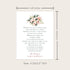 5.5x4.25 Sympathy Acknowledgement Cards, Personalized Funeral Thank You Cards with Poem and Pink Flowers - Flat