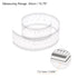 Film Flexible Ruler 40cm 0.1mm Scale with R Angle & Width Lines PET Plastic Folding Straight Ruler Calibration Soft Ruler Measuring Tool for Factory, Transparent