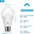 Bulbs 13W (100W 3 Pack A19 E26 Bulb, 5000K Motion Sensor Light Equivalent), Motion Activated Dusk to Dawn LED Daylight