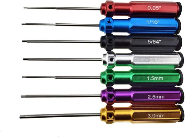 HUWAIMI 6 Color/7 Color Hex Wrencher Hex screwdriver for RC CAR,HELICOPTER,Remote Control