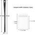 Lanyard with ID Badge Holder, Black Breakaway Lanyards for ID Badges, Keys, 5 Pack