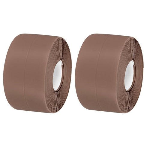 uxcell Waterproof Seal Caulk Strip Tape, Self Adhesive, 2pcs 10.5 Ft L x 1.5" W PVC Sealing Tape for Kitchen, Bathroom