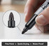 Permanent Markers Bulk, 32 Pack Black Fine Tip Waterproof Marker Set for School, Office, Home Supplies