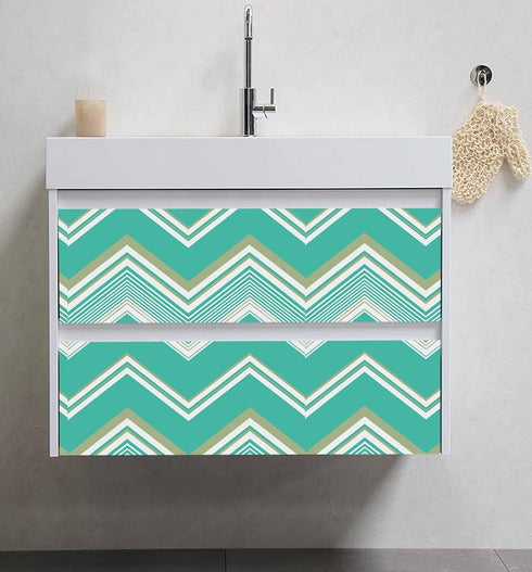 Y1332 Peel and Stick Chevron Stripe Wallpaper 17.7in x 9.8ft Vinyl Geometric Herringbone Self-Adhesive for Kids Room
