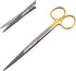 5" ARTMAN INSTRUMENTS Scissors Straight | Tungsten Carbide Inserts Extra Sharp | Gold-Plated Handle | Dental, Surgical