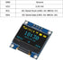 AITRIP 5PCS 0.96 Inch OLED Display Screen Module Compact Self-Luminous Mini Screens for Arduino Projects(Blue
