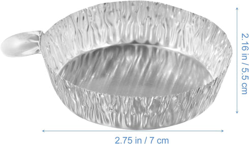 100pcs Aluminum Weighing Boats Liquid Mixing Foil Trays Aluminum Weighing Pan Foil Reusable Chemistry Weighing Pan for Laboratory Equipment Aluminum Foil Pans Labs Supplies by Baluue