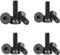 PZRT 12PCS DIN7991 Black Zinc Plated 304 Stainless Steel Countersunk Hexagon Socket Screws