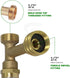 Supply Giant IBXN0056 Hose Bib Hammer Arrestor - 3/4", Copper
