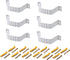 Downspout Adapter Gutter Downspout Strap - 2x3 Leader Strap, 6pcs (White)