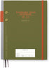 DesignWorks Ink Standard Issue Planner Notebook No. 3, Army Green with 192 Lined Pages and Elastic Closure