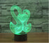 3D 16 Night Light for Kids Swan Heart to Heart Led Lamp with Remote Control Color Changing Xmas Birthday Gift for Child