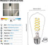 Dimmable LED Edison Bulbs,6W Equivalent to 60W Vintage Light Bulb, E26 5000K ST58/ST19 LED Bulbs, Antique Flexible Spiral LED Filament Light Bulbs, Clear Plastic Screw Lamp - 12Pack by BORT