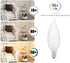DXMKOP Bulb, CA10 60W E12 Bulbs 120V Dimmable(6PACK) Candelabra Flame Tip Frosted,Frosted Flame Tip Chandelier Light